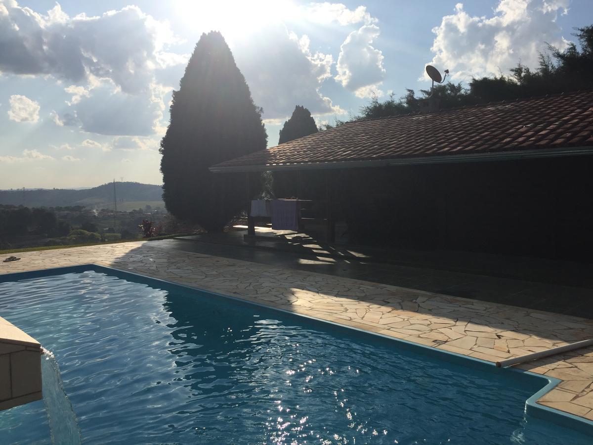Linda Chacara Com Piscina Villa Atibaia Bagian luar foto