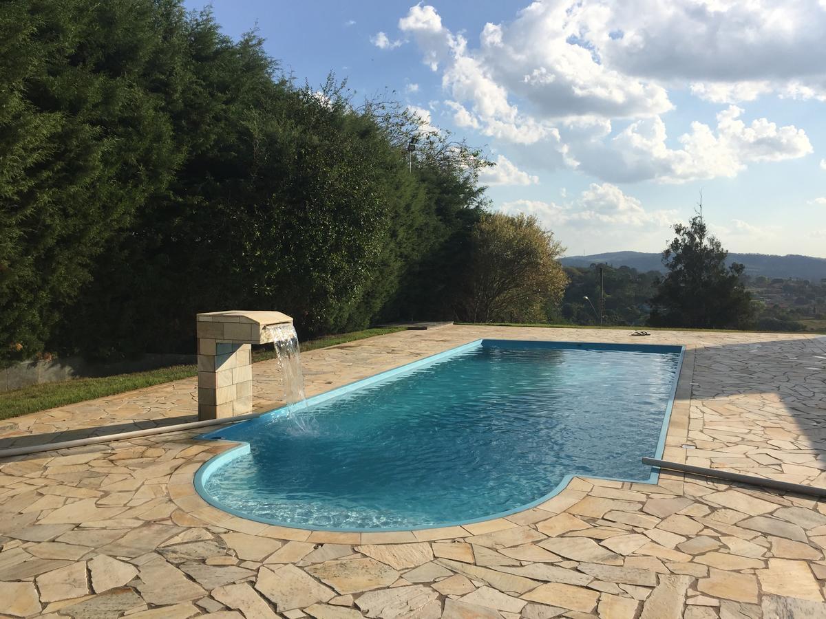 Linda Chacara Com Piscina Villa Atibaia Bagian luar foto
